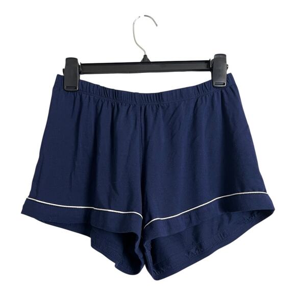 Nordstrom Navy Blue Pajama Shorts Sleep Loungewear Lounge Lagenlook S Small - Picture 1 of 4